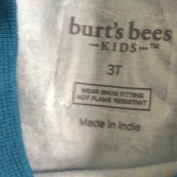 Burt's Bees Kids Organic Cotton Pajama Tops ONLY Sizes 2T, 3T - Picture 8 of 10